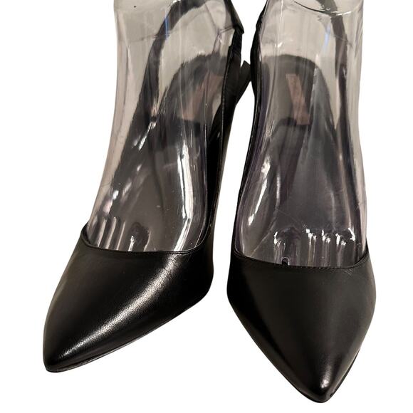 BCBGeneration Slingback Heels Pointed Toe Black Sz 9.5 M Whimsigoth Rebel Chic - Picture 9 of 14